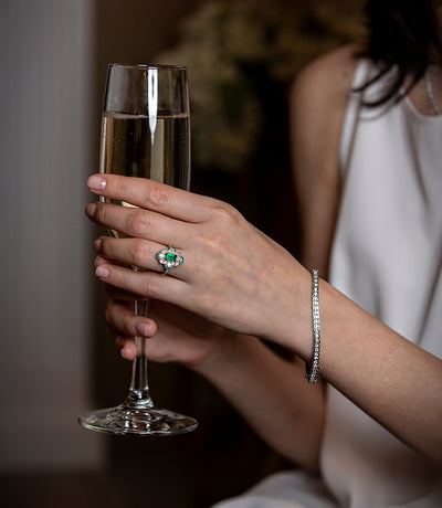 Art Deco Diamond Engagement Ring Antique Diamond Engagement Ring with Old  European Cut Diamond Platinum Wedding Ring - ER 447M — Antique Jewelry NYC